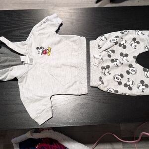 Disney Gray Mickey Mouse Kids Matching Set